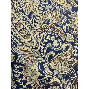 J Jill Size 2X Women's 100% Pima Cotton 3/4 Sleeve Scoop Neck Paisley Top Tee